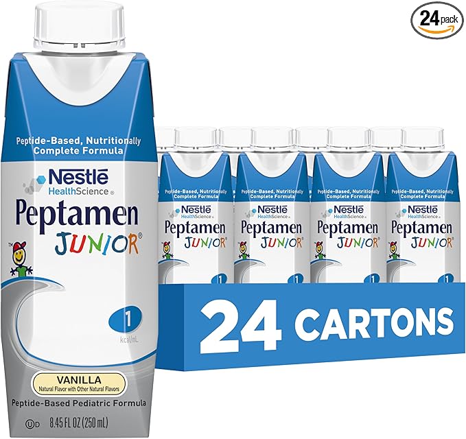 Peptamen Junior, Vanilla, 250 mL Cartons (Pack of 24)