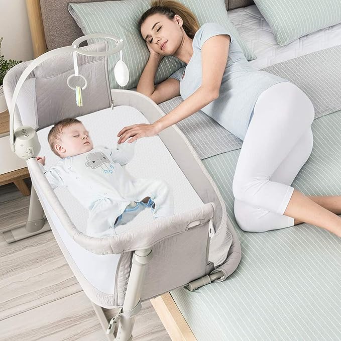 Mecc ecoh Baby Bassinet Mattress, 100% Breathable Cover, Water-Resistant Lining, Rectangle 32x16 x 2 Fit for Dream On Me Karley& Cub Portable Bassinet/ANGELBLISS 3 in 1 Rocking/Ingenuity Dream Hero