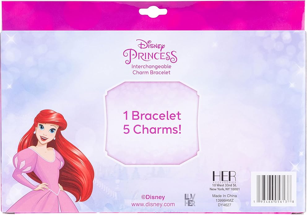 LUV HER Girls Add A Charm Box Set with 1 charm bracelet & 5 interchangeable charms - Ages 3+