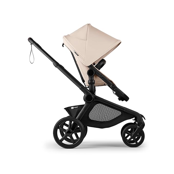 Bugaboo Kangaroo All-Terrain Single-to-Double Tandem Stroller for Infant and Toddler, for Up to Three Kids, XL Wheels, One-Hand Operation, Large Bassinet, XL Underseat Storage (Desert Taupe)