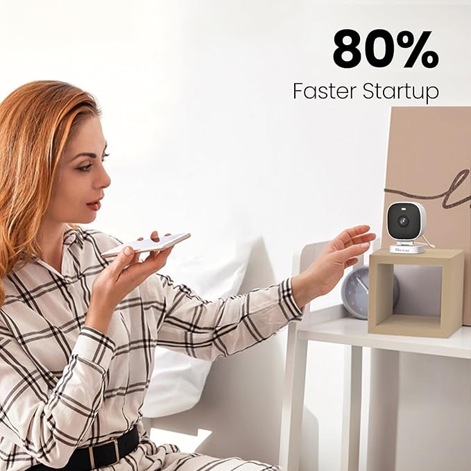 VIMTAG Security Camera, 3.5K/6MP Outdoor/Indoor Wired Plug-in 2.4G Wi-Fi Spotlight Camera for Home Security, 2-Way Audio/Color Night Vision/Human/Motion/Sound Detection, Support Alexa/Up to 512G Card