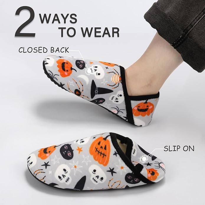 ATHMILE House Slippers for Women Men Indoor Barefoot Slippers Socks Furry Slip on House Shoes Cozy Comfy for Home Bedroom Travel Yoga