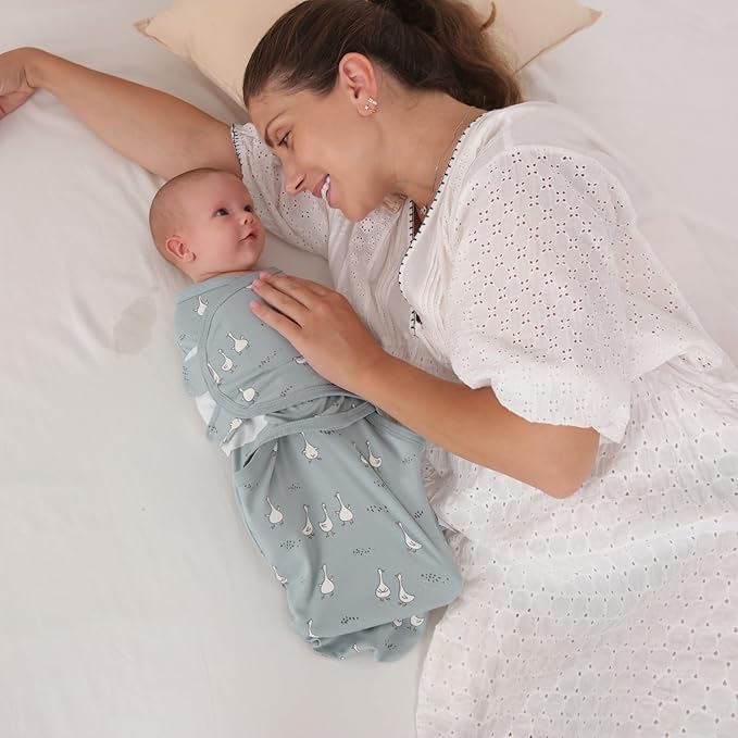 insular Baby Swaddle Wrap, Swaddle Blanket for Newborn and Infant, Adjustable Velcro Swaddling Set for Boy and Girl, Soft Cotton Baby Sleep Sack 3 Pack, Dachshund, Medium(3-6 Month)