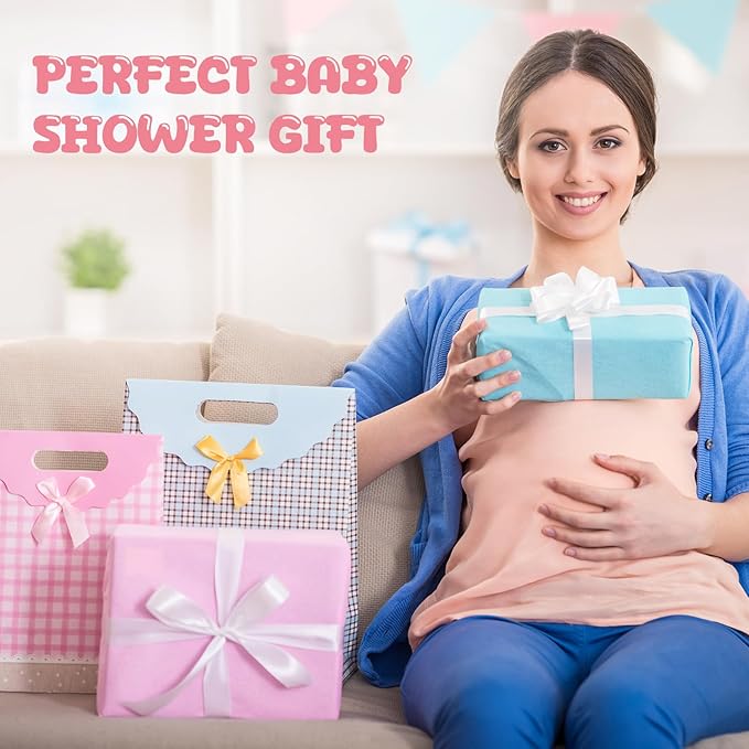 Breling 20 Pcs Baby Muslin Washcloth 12 x 12 Inch 100% Cotton Soft and Absorbent Muslin Washcloth Burp Cloth Wipe Newborn Face Towel for Baby Boy Girl Sensitive Skin(Powder Pink, White, Pink)