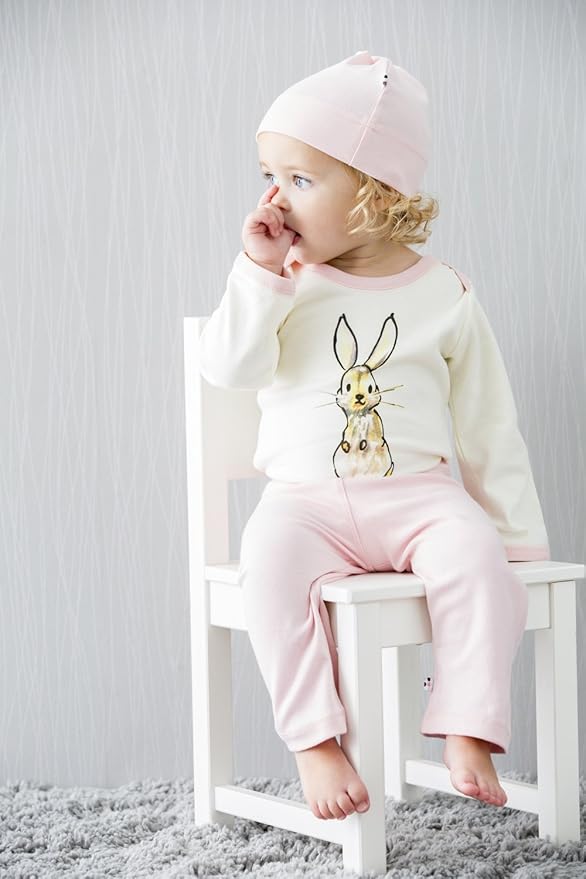 Babysoy Jane Goodall Long Sleeve Baby Toddler Unisex Boy Girl Animal Print Tee