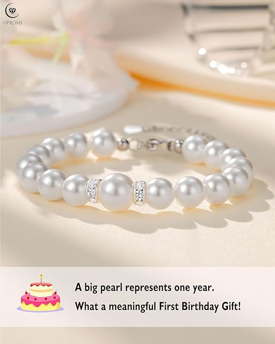 UPROMI First Birthday Gifts for Girls Bracelet