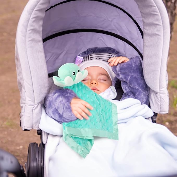 Baby Security Blanket Loveys for Babies Snuggle Toy Plush Octopus Stuffed Animal Gifts for Girls and Boys Newborn
