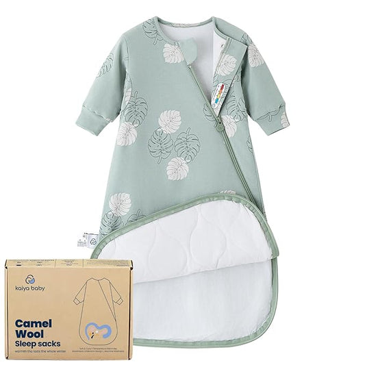 Unisex Sleeping Bag for Babies and Toddlers 1.0 Tog Sleep Sack 6-18Months, Newborn Sleep Sack, Wearable Blanket Baby, One piece Long sleeves, Gifts for Baby