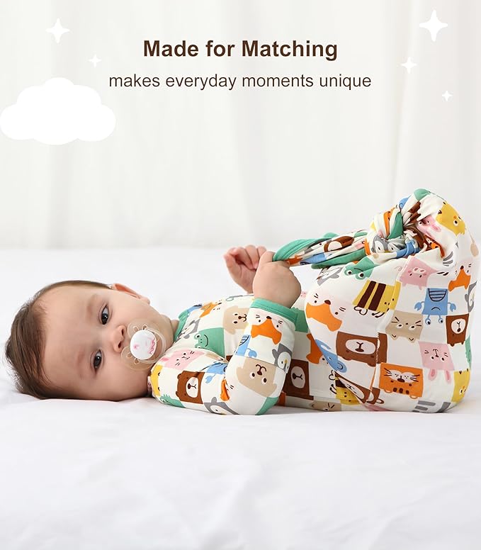 Baby Sleeper Gown Viscose from Bamboo Newborn Nightgowns Unisex Long Sleeve Sleep Sack