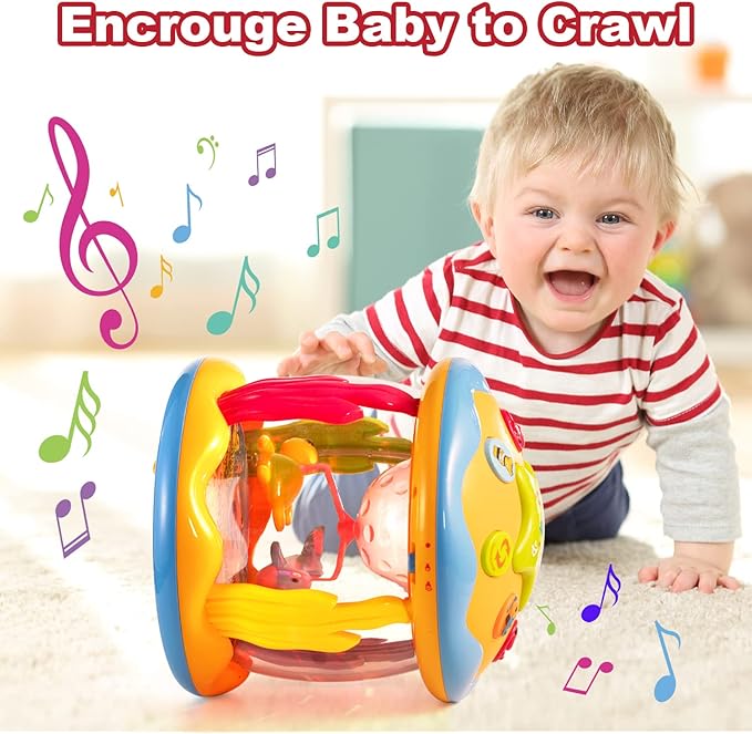 Baby Toys 6 to 12 Months Ocean Projector Baby Light Up Toys Musical Tummy Time Infant Toys 3-6 6-12 12-18 Months 6 7 8 9 Month One Year Old Birthday Gifts Boys Girls