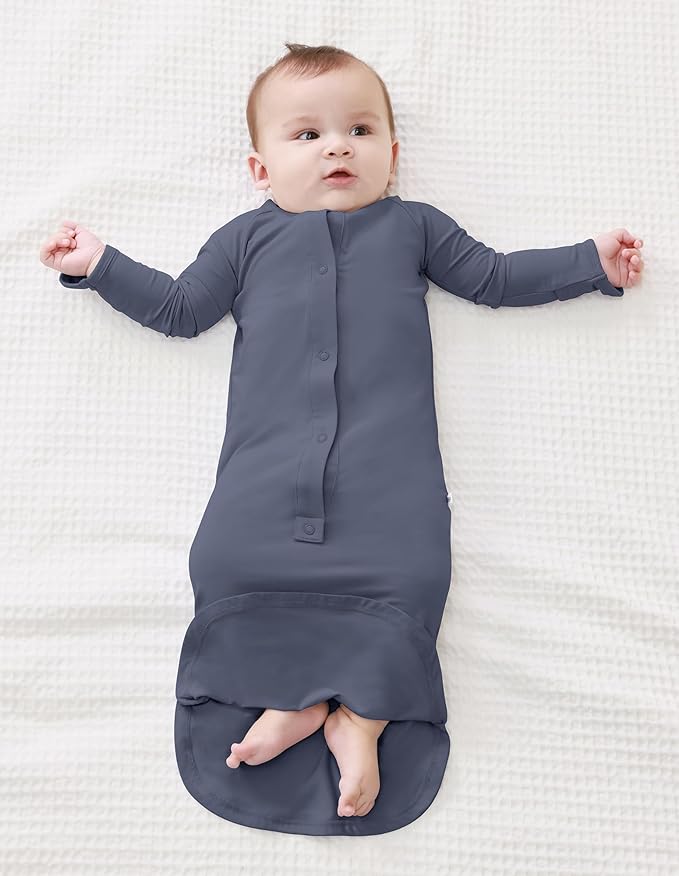 Baby Nightgowns Sleeper Gown Newborn Long Sleeve Pajama Gowns Unisex Viscose from Bamboo Infant Sleepwear
