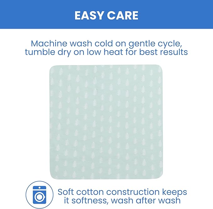 Delta Children 100% Organic Jersey Cotton Baby Receiving Blankets for Girls and Boys – 30x40 Inches - GOTS Certified (Pack of 2), Neutral Boho