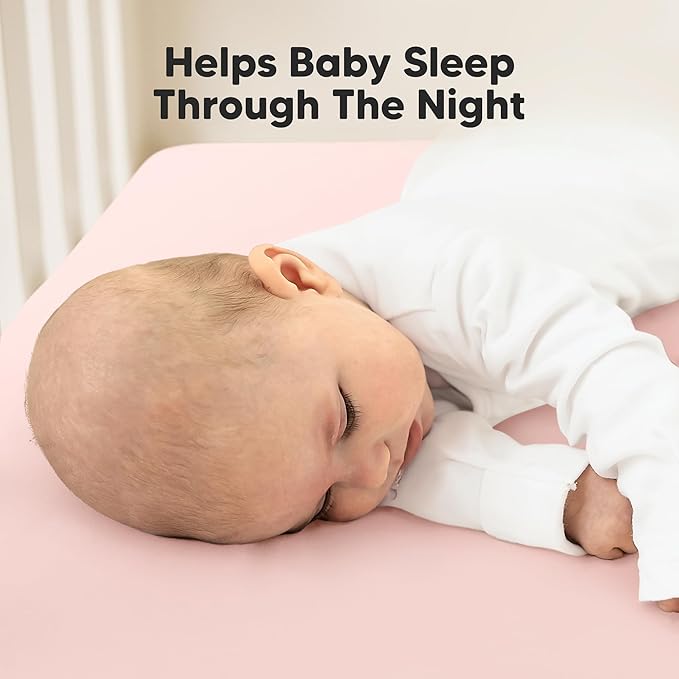 2-Pack Waterproof Crib Sheets for Girl, Boy - Organic Cotton 52X28 Fitted Crib Sheets Neutral,Crib Mattress Protector Sheets,Soft Toddler Bed Sheets,Washable Infant Fitted Baby Crib Sheets (Mist Rose)