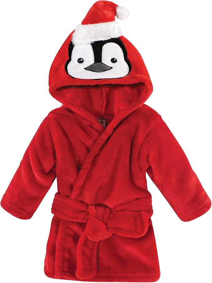 Hudson Baby Unisex Baby Plush Animal Face Bathrobe