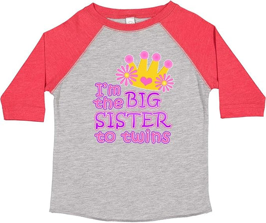 inktastic I'm The Big Sister to Twins. Toddler T-Shirt