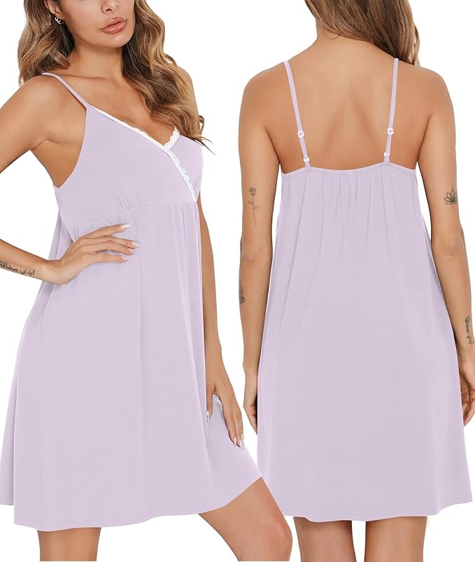 SWOMOG Womens Maternity Robe 2 Piece Nursing Nightgown for Breastfeeding 3 in 1 Labor Delivery Nursing Dress Lace Bathrobe