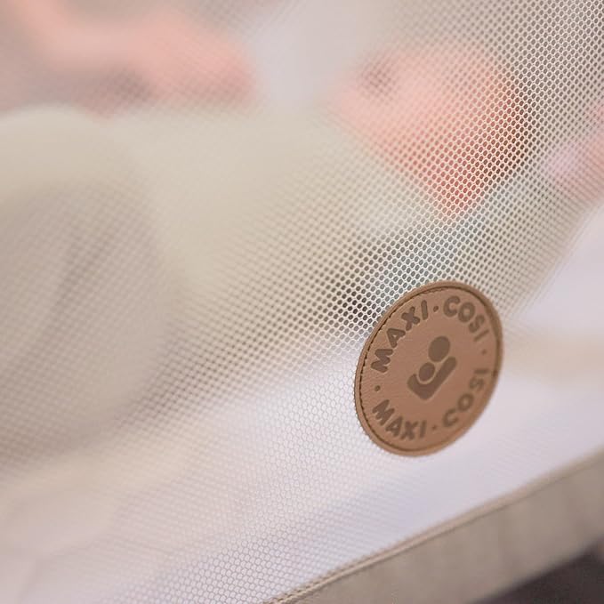Maxi-Cosi Iora Baby Bassinets Bedside Sleeper, Portable Bassinet, Infant Bedside Sleeper Crib, Height Adjustable, Breathable Mesh, Large Storage Basket, Classic Slate