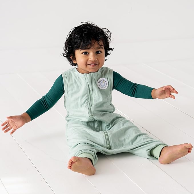 Dreamland Baby Toddler Sleep Sack with Feet, 1.0 TOG – Ultra Soft Viscose Wearable Blanket. Machine Washable, 2-Way Zipper.