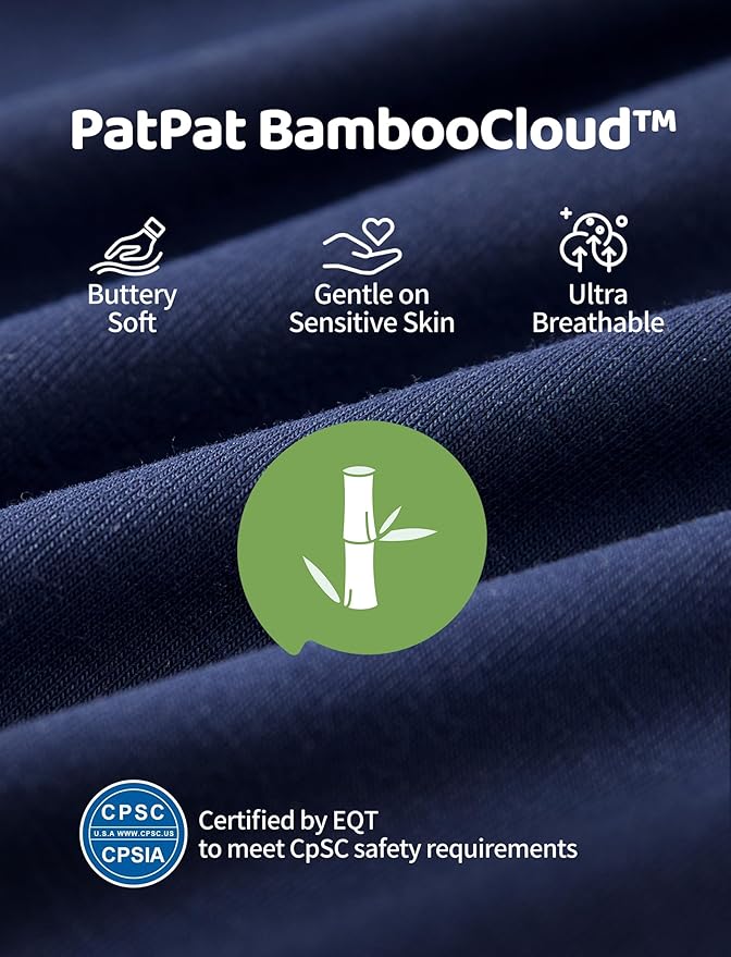 PATPAT Baby Footies Boys Girls - Bamboo Viscose - Zipper & Non-Slip Soles Romper Mitten - Footed & Footless Infant Clothes