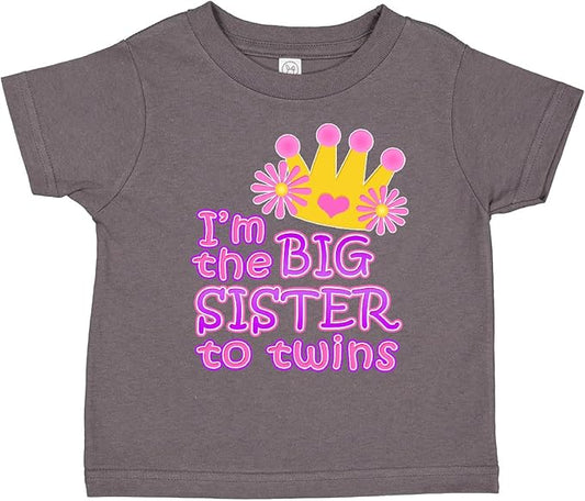 inktastic I'm The Big Sister to Twins. Toddler T-Shirt