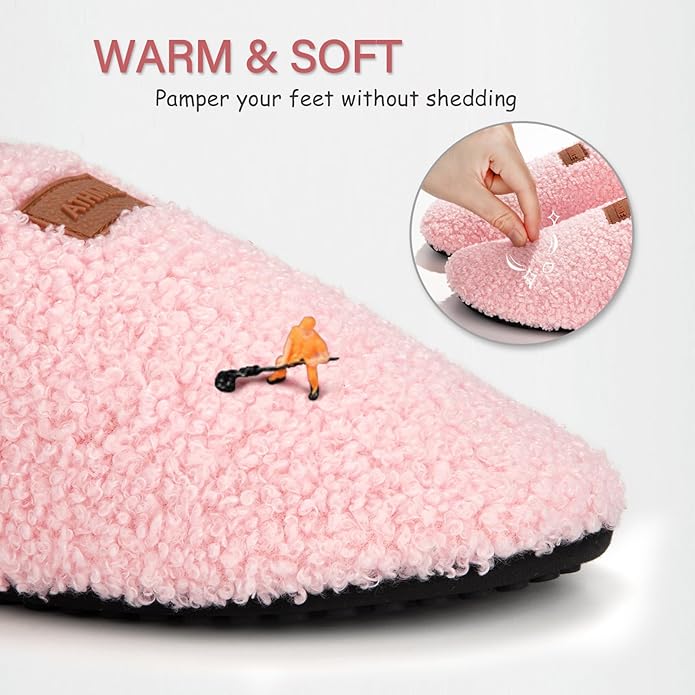 ATHMILE House Slippers for Women Men Indoor Barefoot Slippers Socks Furry Slip on House Shoes Cozy Comfy for Home Bedroom Travel Yoga