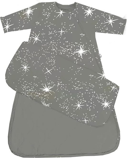 GUNAMUNA Unisex Long-Sleeve Sleep Sack, Wearable Sleep Bag for Babies and Toddlers, Soft Rayon, 1.0 TOG, 3 to 36 Months