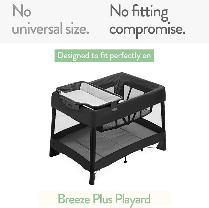 Pack and Play Sheets Fitted – Compatible with 4moms Breeze Plus Playard and Other Large Playpen Mattress – Snuggly Soft 100% Jersey Cotton – Beige + Rusty Brown – 2 Pack