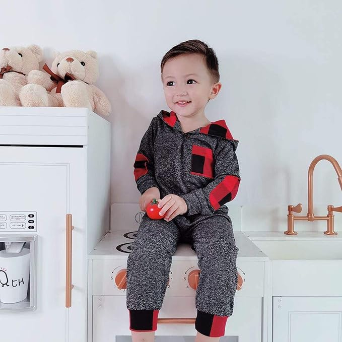 Toddler Baby Boy Clothes Infant Newborn Boy Outfit Long Sleeve Hoodie Sweatshirt Pants Fall Winter Clothes Set