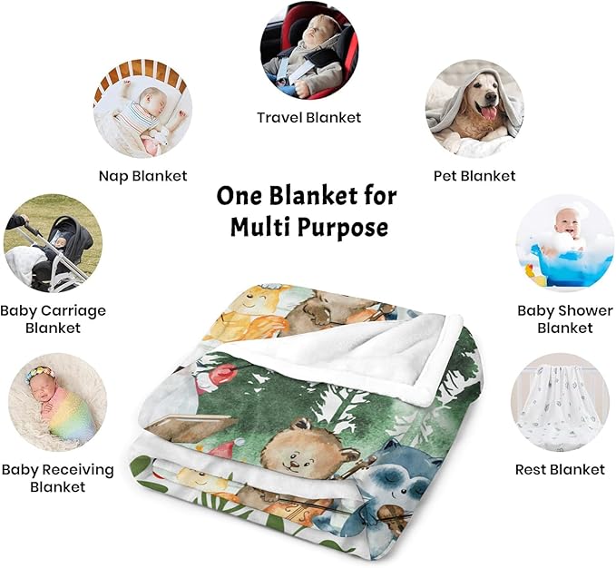 Personalized Baby Blankets with Name, Customized Name Blanket for Boys Girls, Custom Toddler Blanket Gifts for Birthday, Christmas, Newborn Soft Flannel Blankets Kids Birthday Gifts