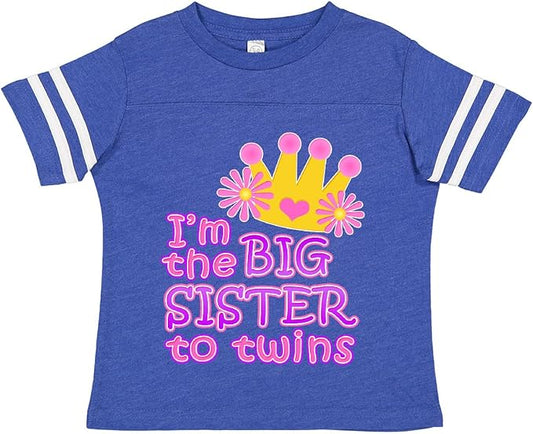 inktastic I'm The Big Sister to Twins. Toddler T-Shirt