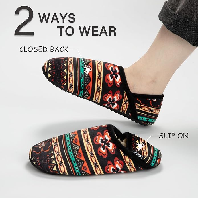 ATHMILE House Slippers for Women Men Indoor Barefoot Slippers Socks Furry Slip on House Shoes Cozy Comfy for Home Bedroom Travel Yoga
