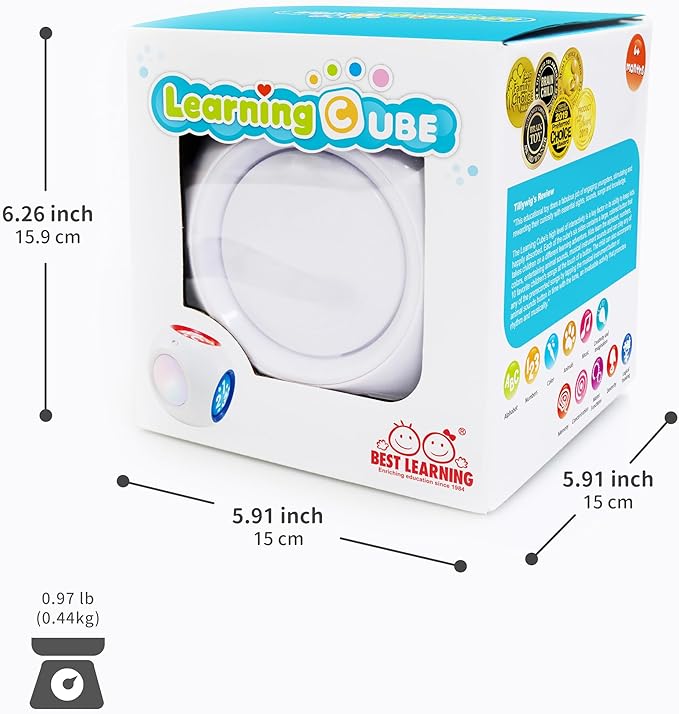BEST LEARNING Learning Cube - Educational Musical Activity Center Block for Infants Babies Toddlers 6-12 Month and up - Toys for 1 Year Old - First Birthday Present for Boy and Girl