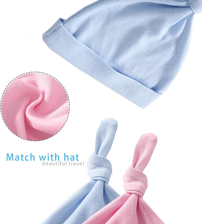 YSCULBUTOL Baby Twins Bodysuits Best Friends Forever Baby Clothes Set with Bibs Girl Outfit with hat