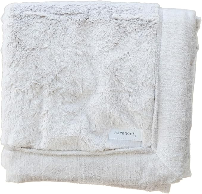 SARANONI Receiving Blankets for Babies Super Soft Boutique Quality Lush Luxury Baby Blanket (Feather, Receiving Blanket 40" x 30")