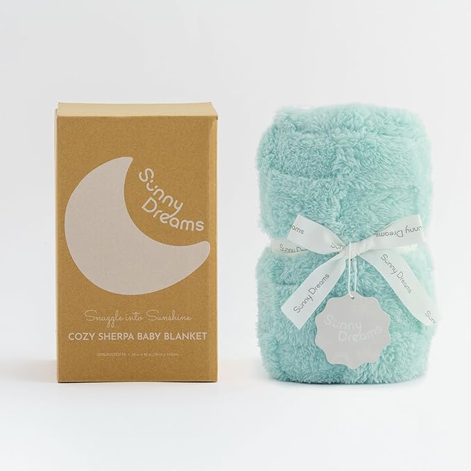 Checkered Baby Blankets Double-Sided Fleece Plush Toddler Blankets for Boys Girls, Lightweight Soft Cozy and Warm Blanket for Home Bed, Couch, Sofa 30 x 40 Inches Aqua Blue