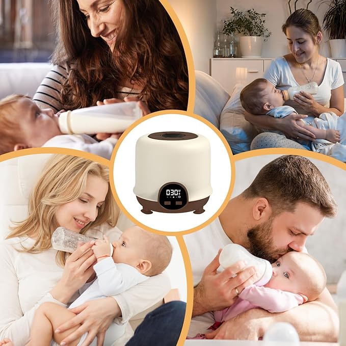 Electric Baby Milk Shaker - Baby Milk Bottle Shaker | Automatic Low Noise Milks Bottle Mixer Without Bubbles | 360-degree Bidirectional Charging, Electric Shakers with LED Display Prevent Bloating
