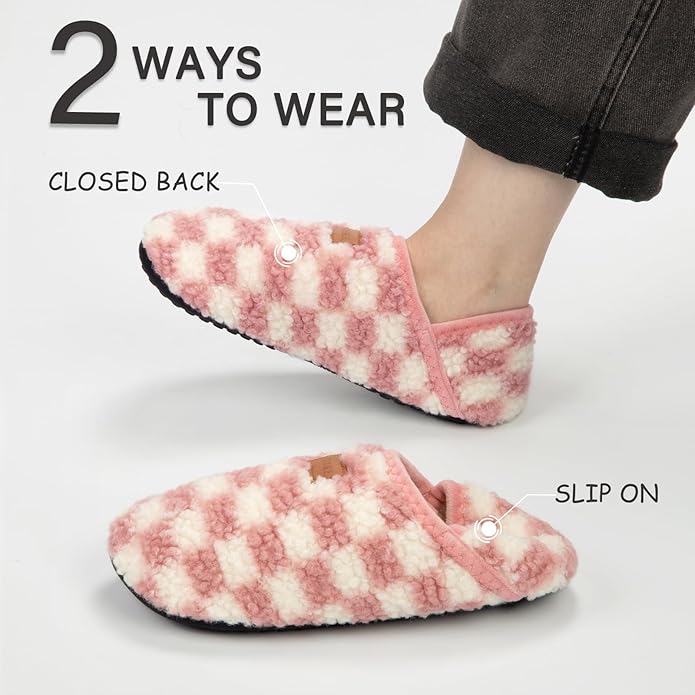 ATHMILE House Slippers for Women Men Indoor Barefoot Slippers Socks Furry Slip on House Shoes Cozy Comfy for Home Bedroom Travel Yoga