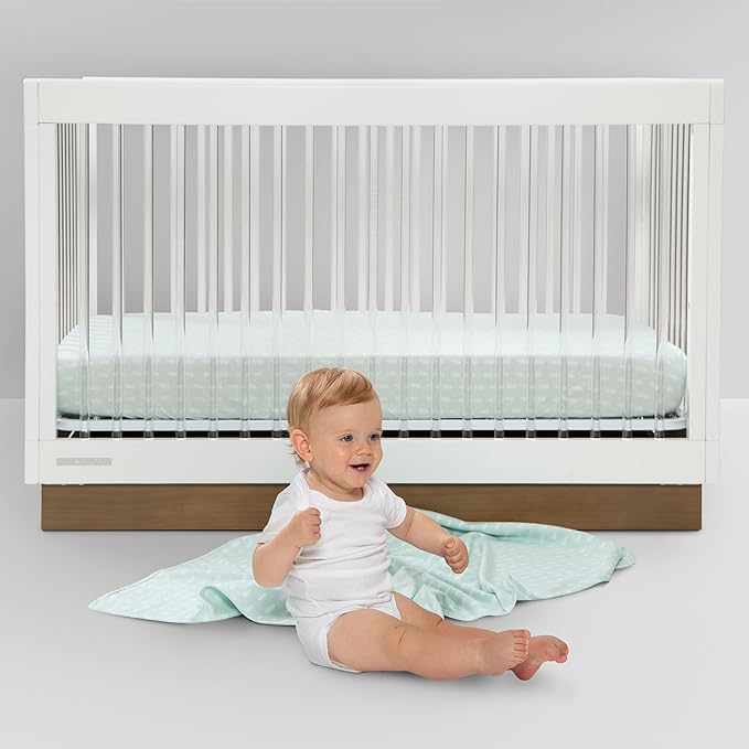 Delta Children Fitted Crib Sheets for Girls and Boys - 100% Organic Cotton Crib Sheet for Standard Crib and Toddler Mattresses - 28x52 Inch - GOTS Certified (Pack of 3), Neutral Boho