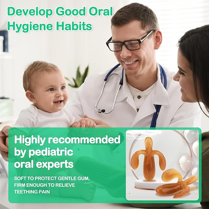 Food Feeder WAJIAYON 2 Pack Amber Oil Baby Teething Toys for Babies 0-6 Months, Baby teethers Toys 6 to 12 Months,Freezer BPA Free Soft and Textured Chew Infant Toys Easter Gifts for Boys and Girls