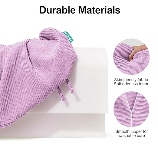 Bed Rail Bumpers Protector, Hospital Bed Rails Padding, Loft Beds and Bunk Beds Bumpers Protector, Premium Soft Memory Foam - Anti-Bump | Fall Prevention, Size 27.6 x 5.5 x 11.8 Inches, Purple