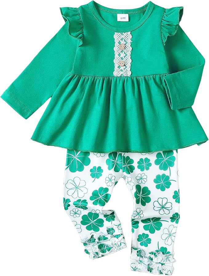 Baby Girl Clothes Toddler Girl Outfits Ruffle Shirt Pants Cute Infant Outfit Set Baby Girl Fall Winter Clothes