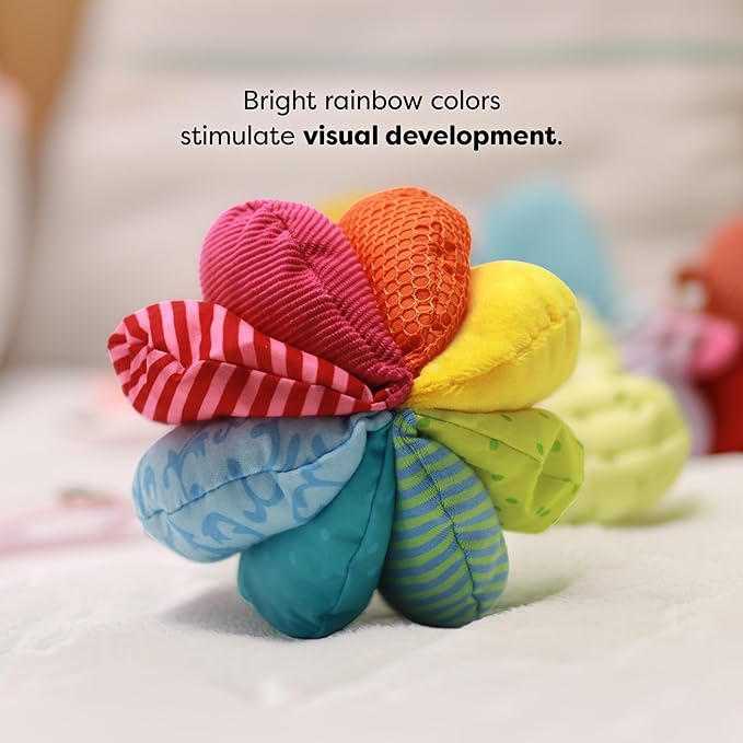 HABA Baby Balls - Machine Washable Baby Sensory Toys - Ideal Baby Toy for Teething, Tummy Time Toys for Ages 6 Months & up