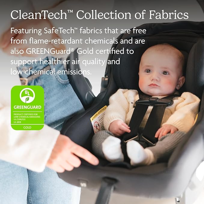 UPPAbaby Mesa V3 Infant Car Seat - Easy Installation + SmartSecure Technology - Attaches to Stroller | Base + Infant Insert Included - Callum (Stone Blue)