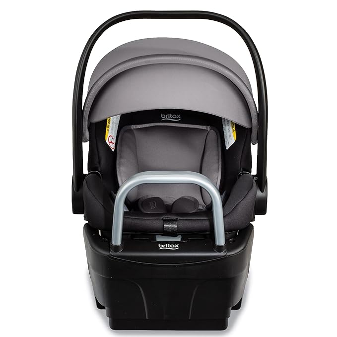 Britax Willow S Infant Car Seat with Alpine Base, ClickTight Technology, Rear Facing Car Seat with RightSize System, Graphite Onyx