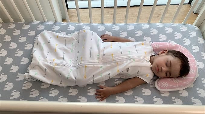 BaeBae Goods Premium Crib Sheets for Baby Boys and Girls, 3 Pack, Soft and Breathable Jersey Cotton Fitted Sheet Set, Grey and White, Cute Gender Neutral Nursery Mattress Bedding, Universal Fit