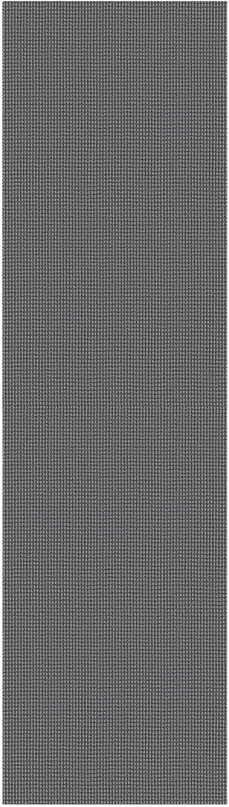KOZYFLY Long Runners for Hallways 2x12 ft Washable Kitchen Runner Non Slip Rubber Backed Hallway Rugs Cotton Entryway Runner Rug Floor Carpet for Indoor Hall, Backdoor, Kitchen, Grey/Dark Grey