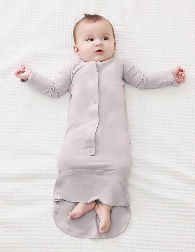 Baby Nightgowns Sleeper Gown Newborn Long Sleeve Pajama Gowns Unisex Viscose from Bamboo Infant Sleepwear