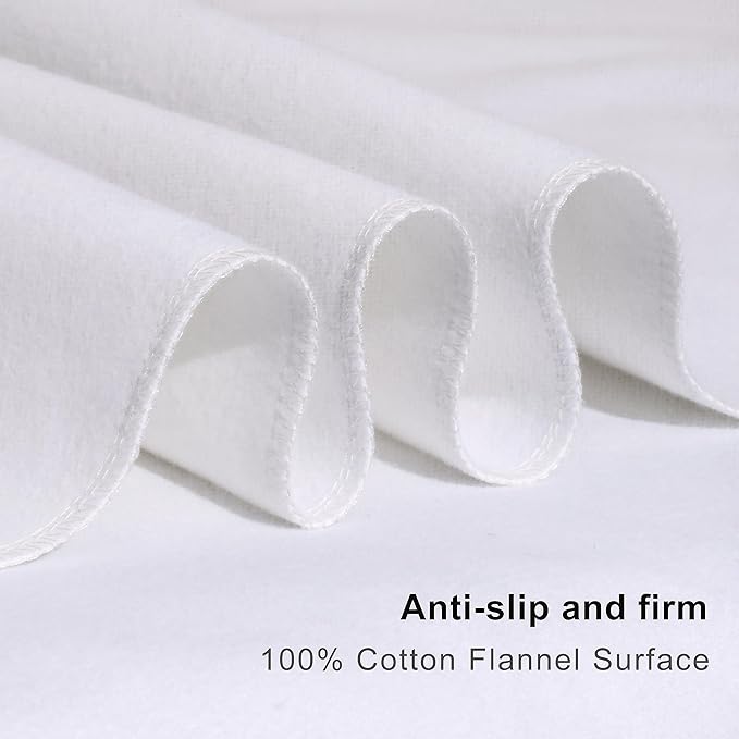 Flannel Protector Pad,100% Waterproof Mattress Protector Pad, One Size, 34" X 54"-2Pack