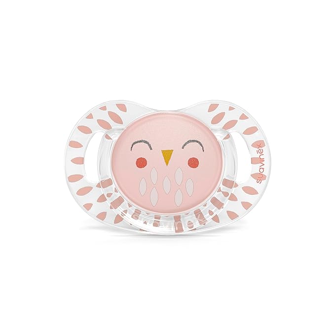 Suavinex Bonhomia SX PRO Physiological Pacifier, Supports Breastfeeding Babies, Pacifiers for 18 Months and Up, Baby Pacifier, Baby Accessories, (Pink)