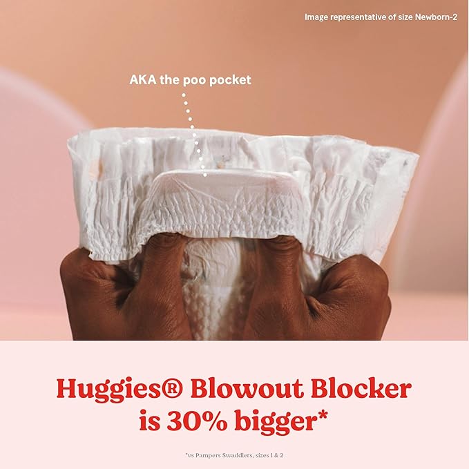 Baby Diapers Size 5 (27+ lbs), 120ct, Huggies Little Snugglers